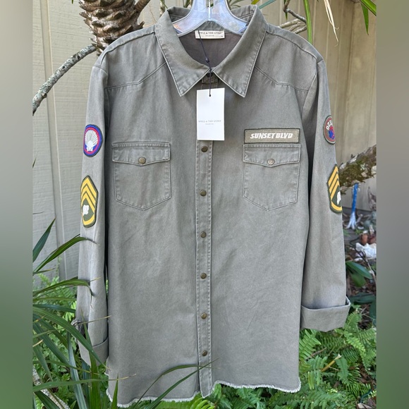 Spell Mermaid Twill Jacket Khaki BNWT Size XL - Picture 5 of 10